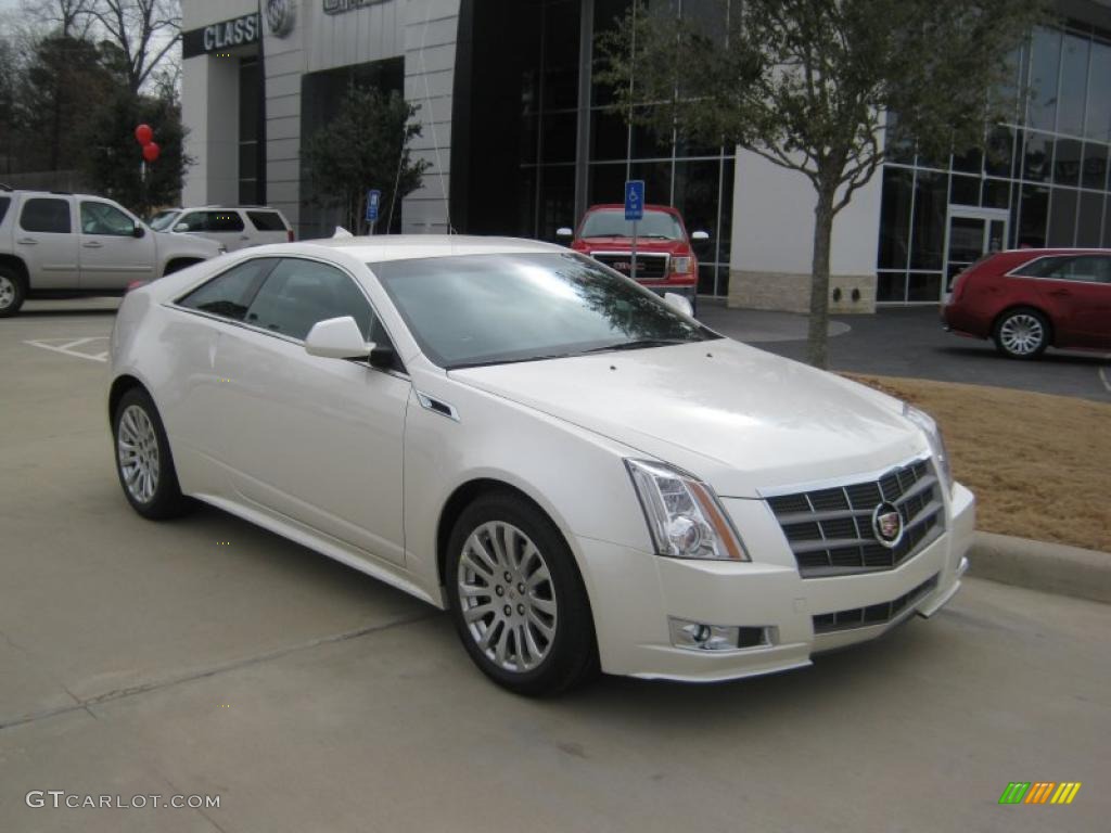 White Diamond Tricoat 2011 Cadillac CTS Coupe Exterior Photo #45353754