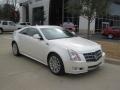 White Diamond Tricoat 2011 Cadillac CTS Coupe Exterior