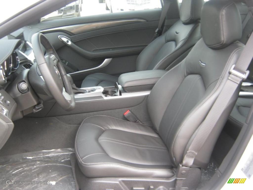 Ebony Interior 2011 Cadillac CTS Coupe Photo #45353814
