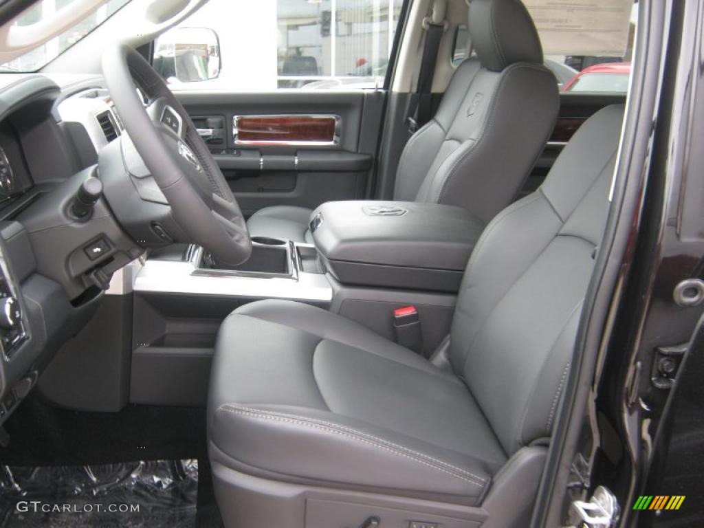 Dark Slate Gray Interior 2011 Dodge Ram 3500 HD Laramie Crew Cab 4x4 Dually Photo #45353983