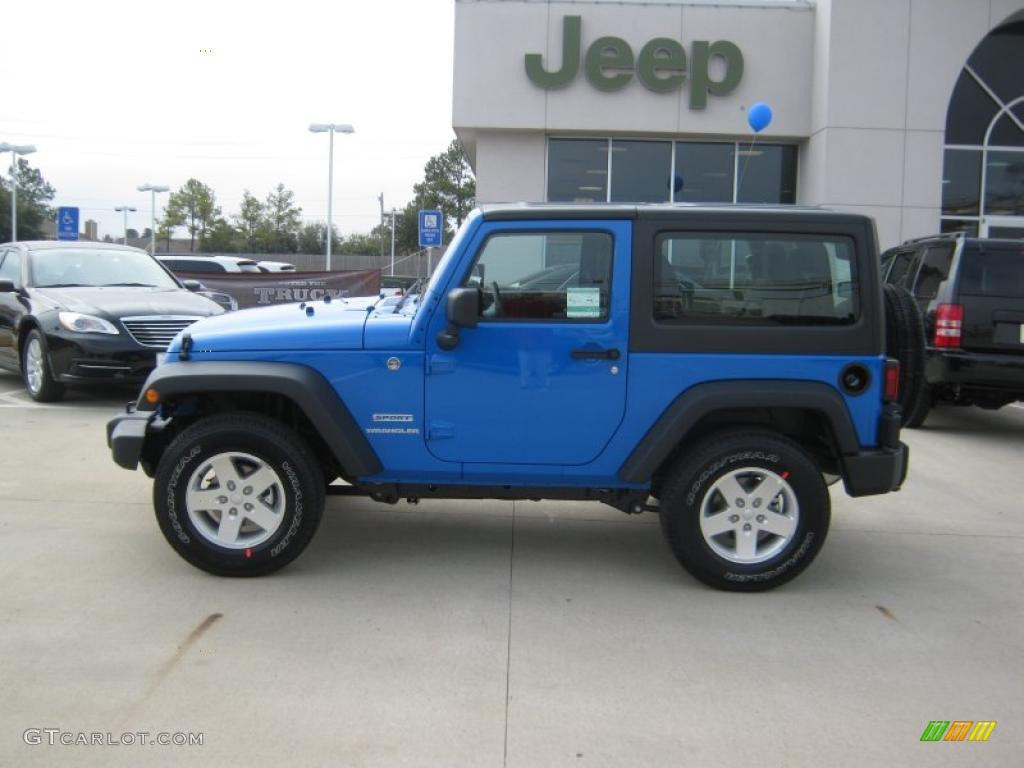 2011 Wrangler Sport S 4x4 - Cosmos Blue / Black photo #2