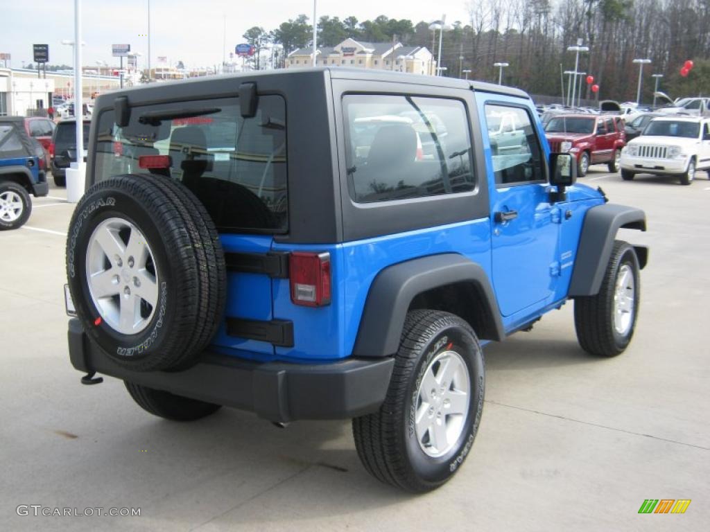 2011 Wrangler Sport S 4x4 - Cosmos Blue / Black photo #5