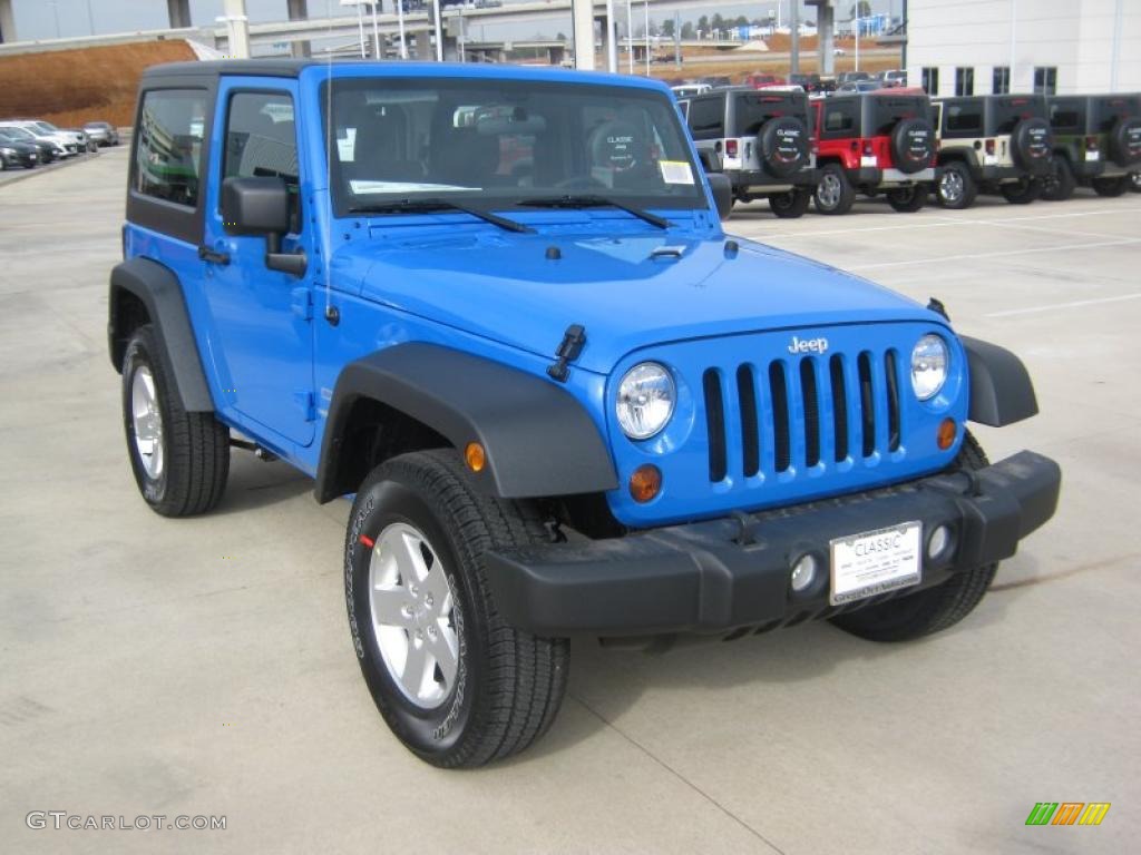 2011 Wrangler Sport S 4x4 - Cosmos Blue / Black photo #7