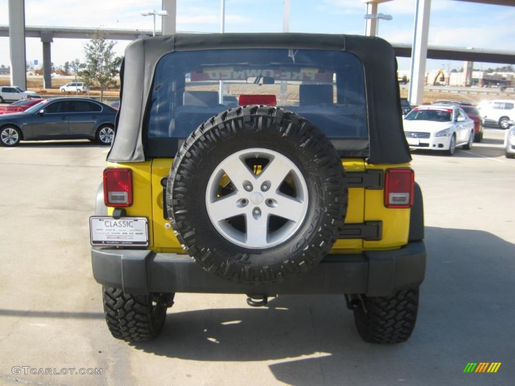 2008 Wrangler X 4x4 - Detonator Yellow / Dark Slate Gray/Medium Slate Gray photo #4