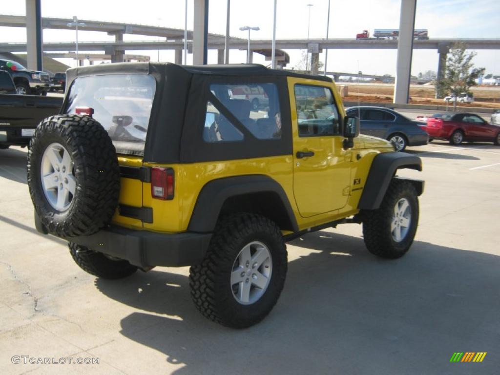 2008 Wrangler X 4x4 - Detonator Yellow / Dark Slate Gray/Medium Slate Gray photo #5