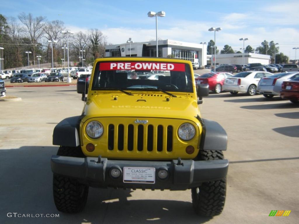 2008 Wrangler X 4x4 - Detonator Yellow / Dark Slate Gray/Medium Slate Gray photo #8
