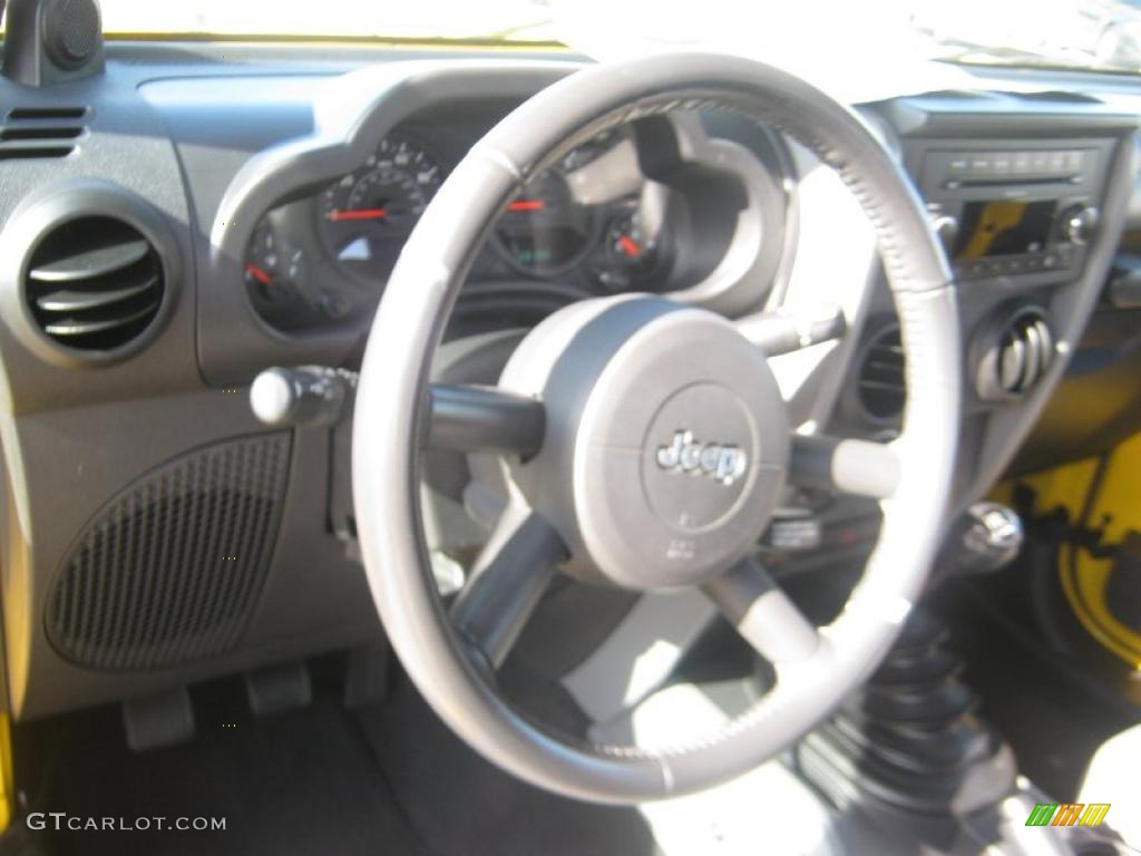 2008 Wrangler X 4x4 - Detonator Yellow / Dark Slate Gray/Medium Slate Gray photo #10