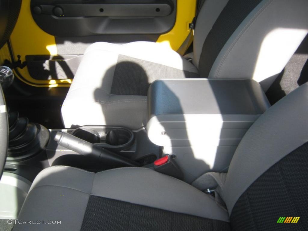 2008 Wrangler X 4x4 - Detonator Yellow / Dark Slate Gray/Medium Slate Gray photo #12