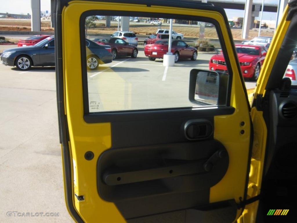 2008 Wrangler X 4x4 - Detonator Yellow / Dark Slate Gray/Medium Slate Gray photo #16