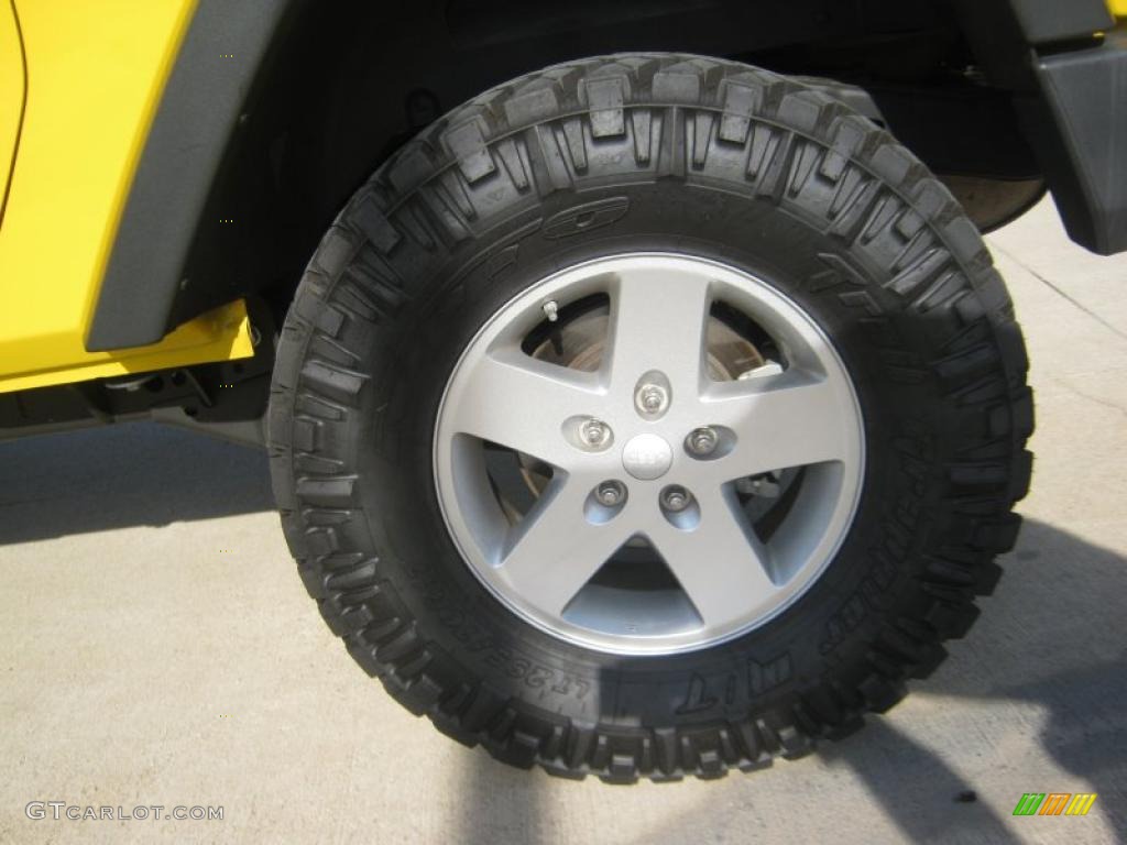 2008 Wrangler X 4x4 - Detonator Yellow / Dark Slate Gray/Medium Slate Gray photo #17