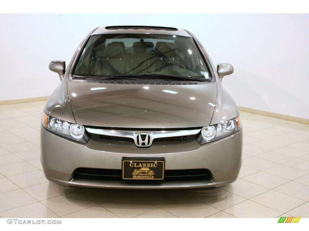 2008 Civic EX-L Sedan - Galaxy Gray Metallic / Gray photo #2