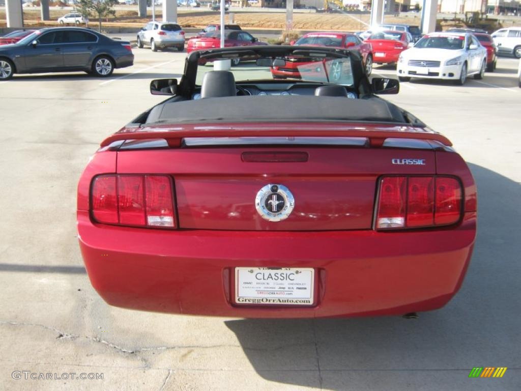 2005 Mustang V6 Premium Convertible - Redfire Metallic / Dark Charcoal photo #4