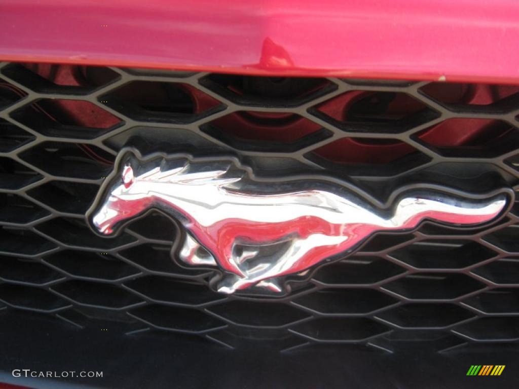 2005 Mustang V6 Premium Convertible - Redfire Metallic / Dark Charcoal photo #23