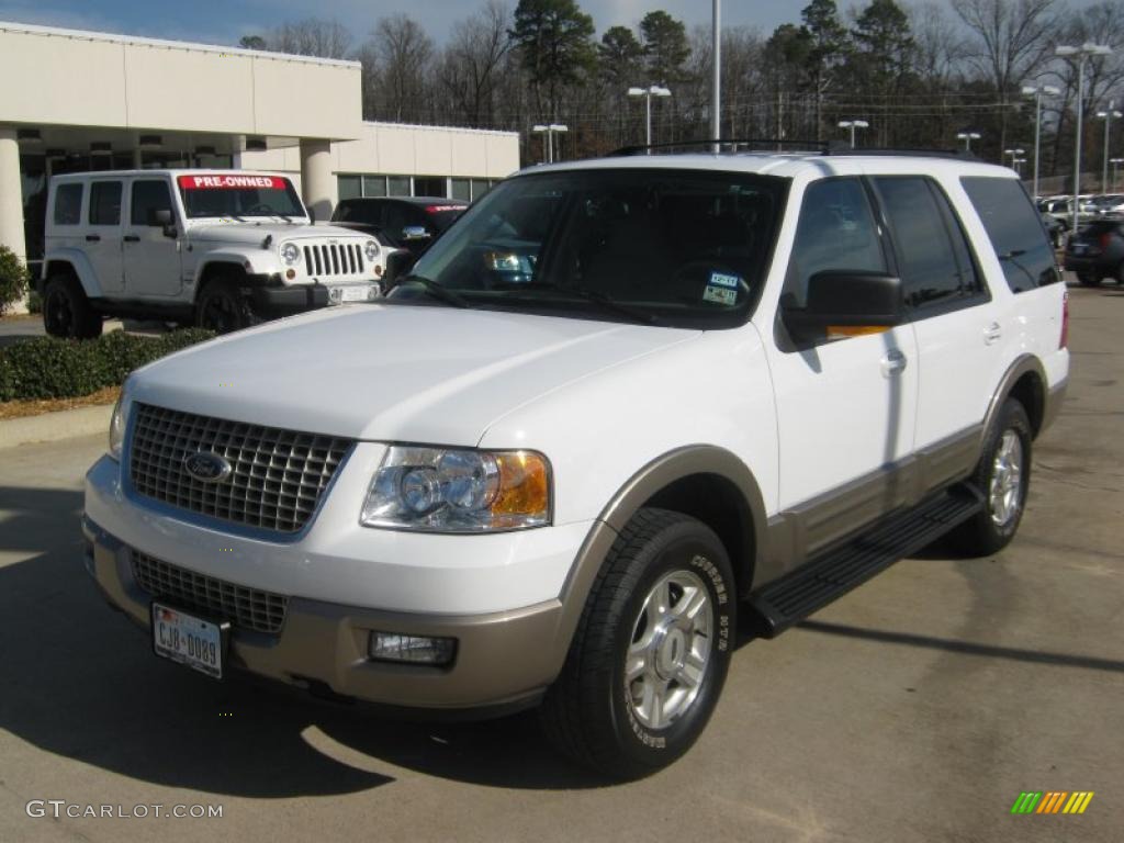 2003 Expedition Eddie Bauer - Oxford White / Medium Parchment photo #1