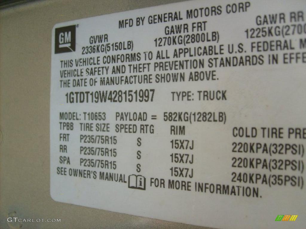 2002 Sonoma SLS Extended Cab 4x4 - Pewter Metallic / Graphite photo #20