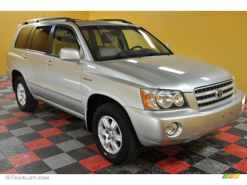 2002 Highlander Limited 4WD - Millennium Silver Metallic / Ivory photo #1