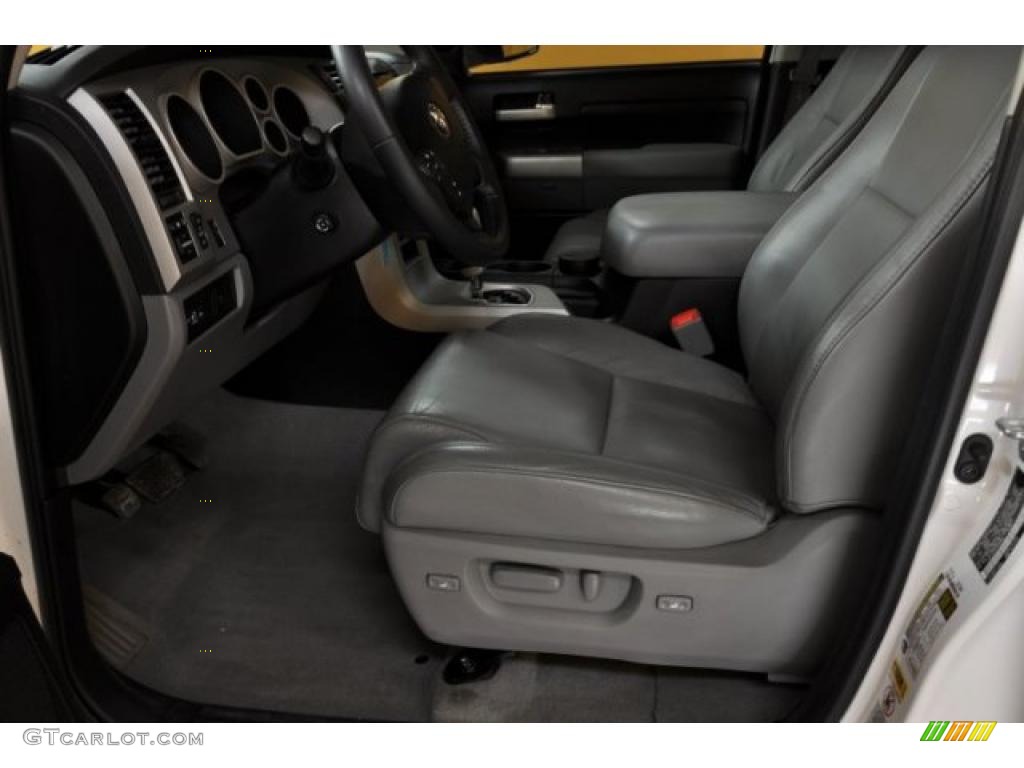 Graphite Gray Interior 2008 Toyota Tundra Limited CrewMax 4x4 Photo #45364895