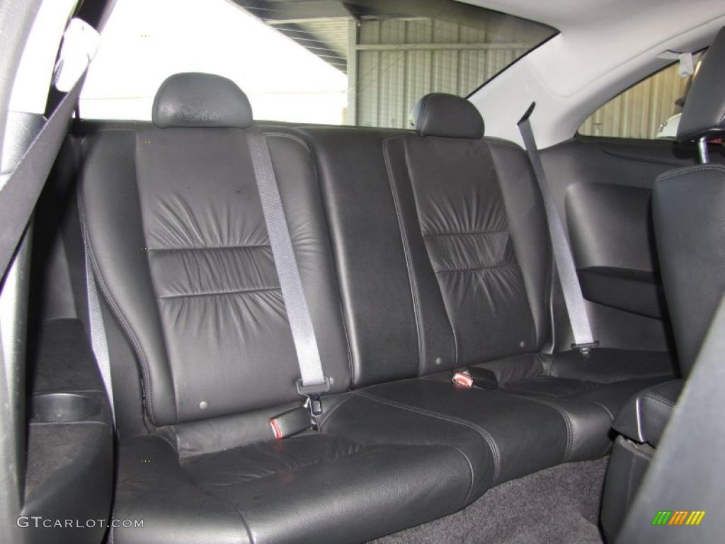 Black Interior 2005 Honda Accord EX V6 Coupe Photo #45365079