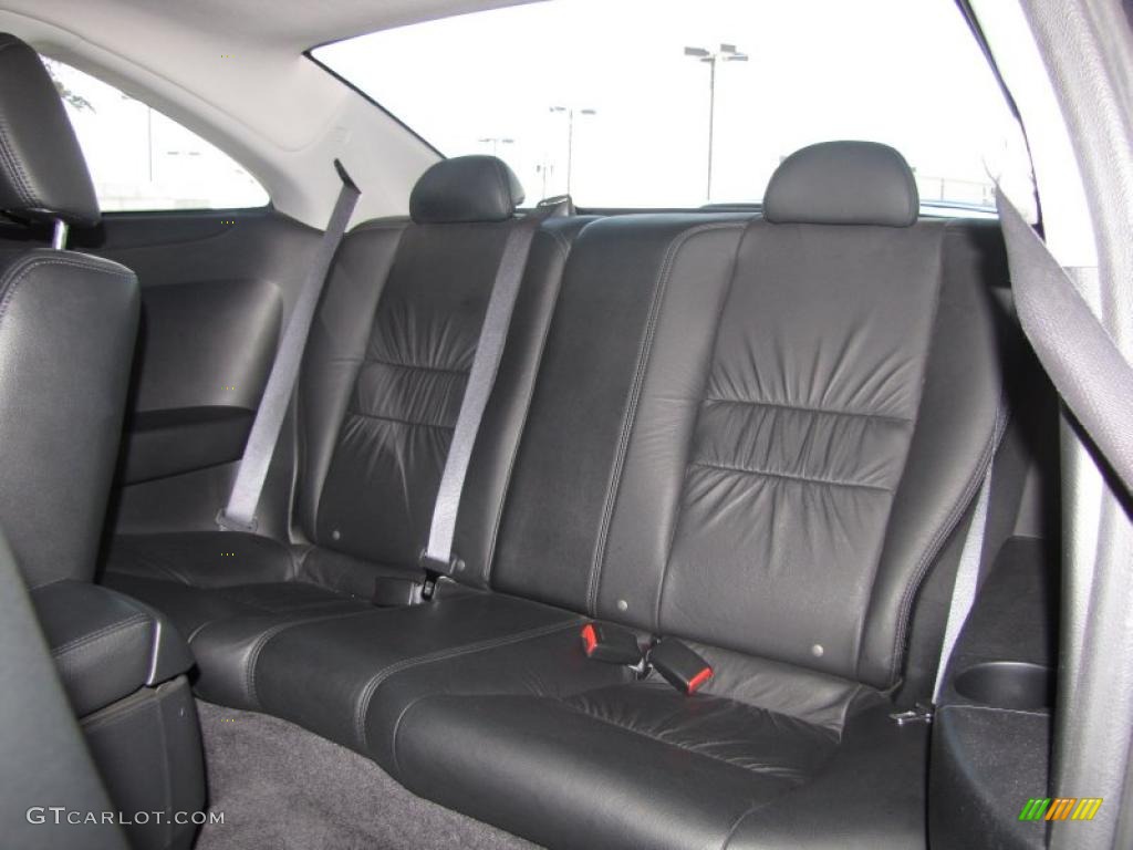 Black Interior 2005 Honda Accord EX V6 Coupe Photo #45365091