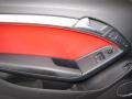 Magma Red Silk Nappa Leather Door Panel Photo for 2009 Audi S5 #45365255
