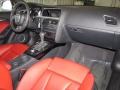 Magma Red Silk Nappa Leather Dashboard Photo for 2009 Audi S5 #45365275