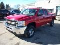 2011 Victory Red Chevrolet Silverado 2500HD LS Extended Cab 4x4  photo #6