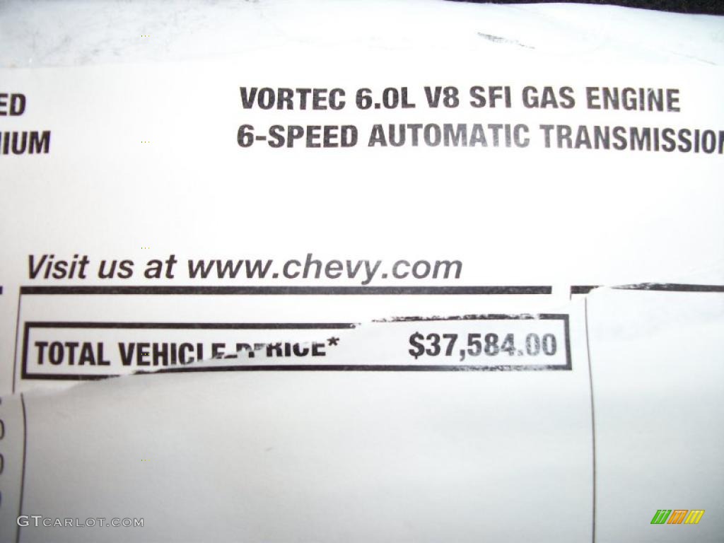 2011 Chevrolet Silverado 2500HD LS Extended Cab 4x4 Window Sticker Photos