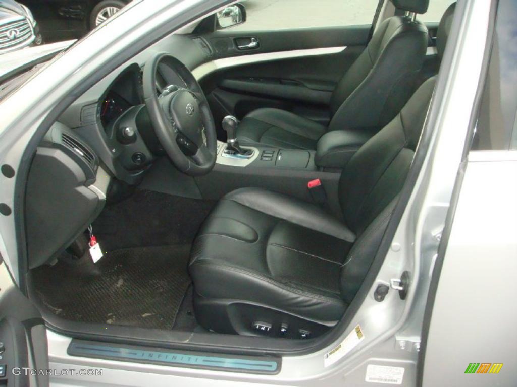 Graphite Black Interior 2007 Infiniti G 35 Journey Sedan Photo #45367815