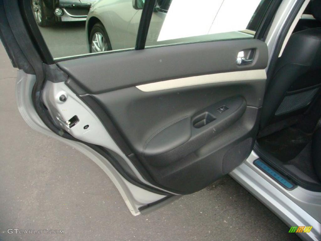 2007 Infiniti G 35 Journey Sedan Graphite Black Door Panel Photo #45367835