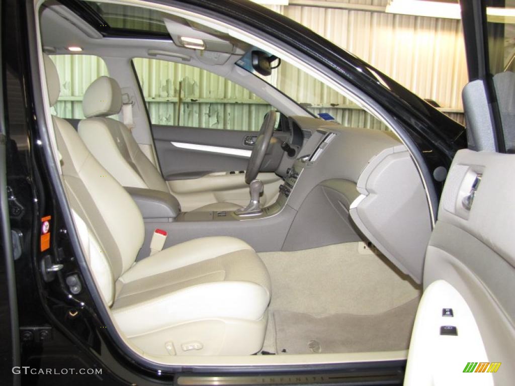 Wheat Beige Interior 2007 Infiniti G 35 Sedan Photo #45367879