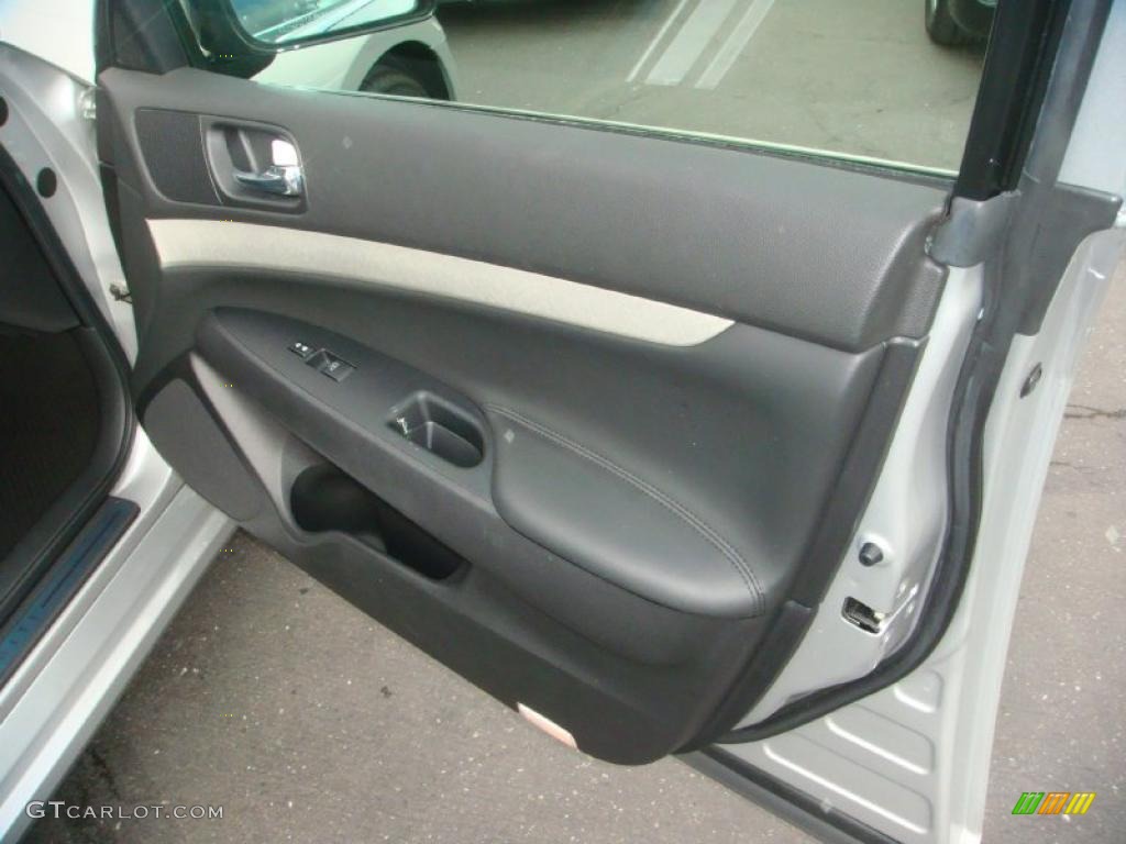 2007 Infiniti G 35 Journey Sedan Graphite Black Door Panel Photo #45368084