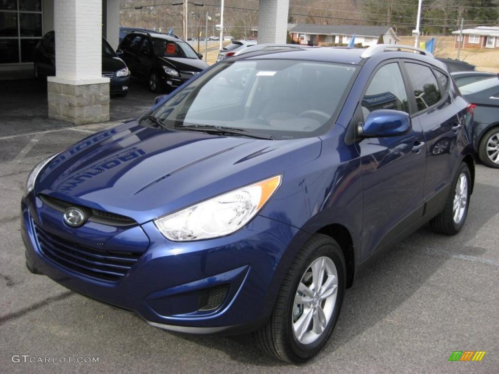 Iris Blue 2011 Hyundai Tucson GLS Exterior Photo #45370070