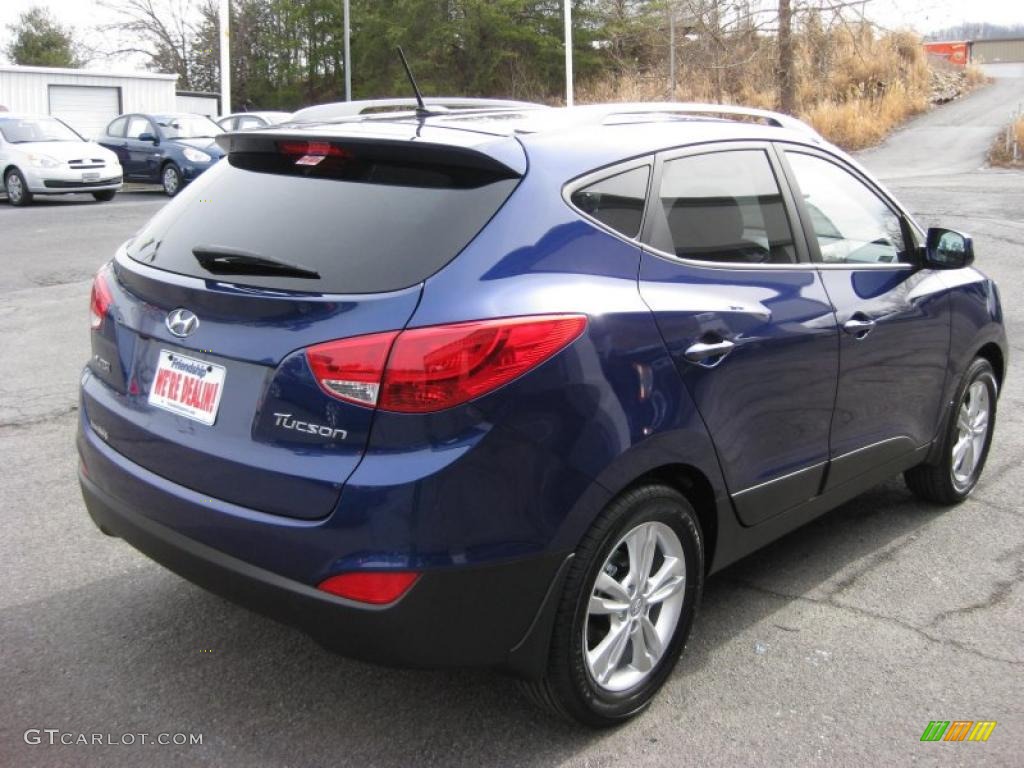 Iris Blue 2011 Hyundai Tucson GLS Exterior Photo #45370118