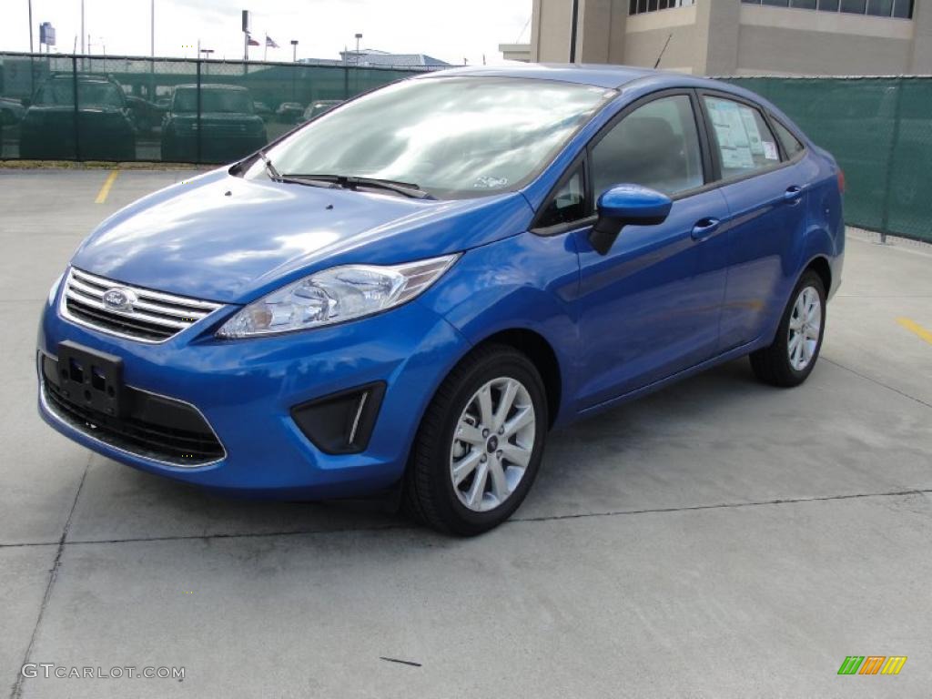 Blue Flame Metallic 2011 Ford Fiesta SE Sedan Exterior Photo #45370246