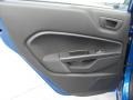 Charcoal Black/Blue Cloth Door Panel Photo for 2011 Ford Fiesta #45370298
