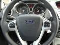 Charcoal Black/Blue Cloth 2011 Ford Fiesta SE Hatchback Steering Wheel