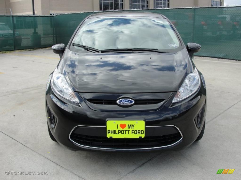 Tuxedo Black Metallic 2011 Ford Fiesta SE Hatchback Exterior Photo #45371034