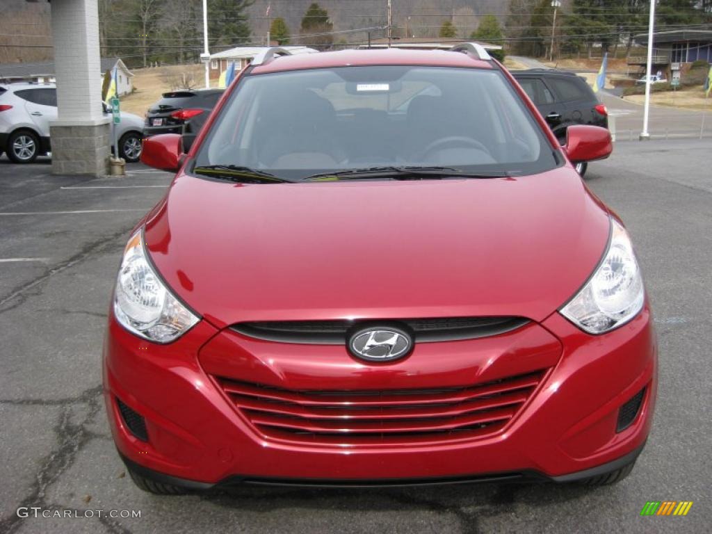 Garnet Red 2011 Hyundai Tucson GLS Exterior Photo #45371290
