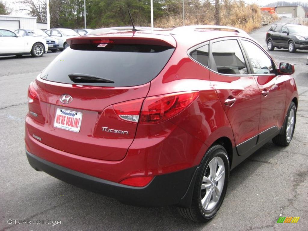 Garnet Red 2011 Hyundai Tucson GLS Exterior Photo #45371302