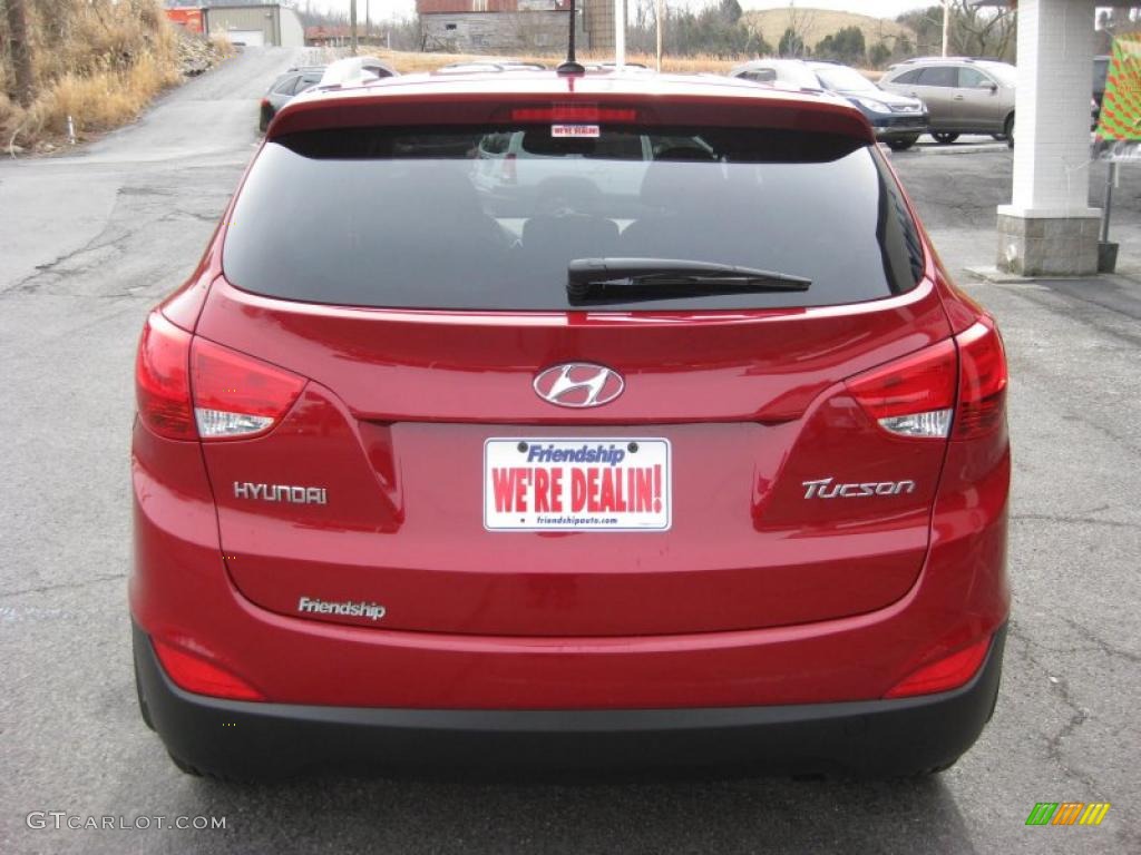 Garnet Red 2011 Hyundai Tucson GLS Exterior Photo #45371306