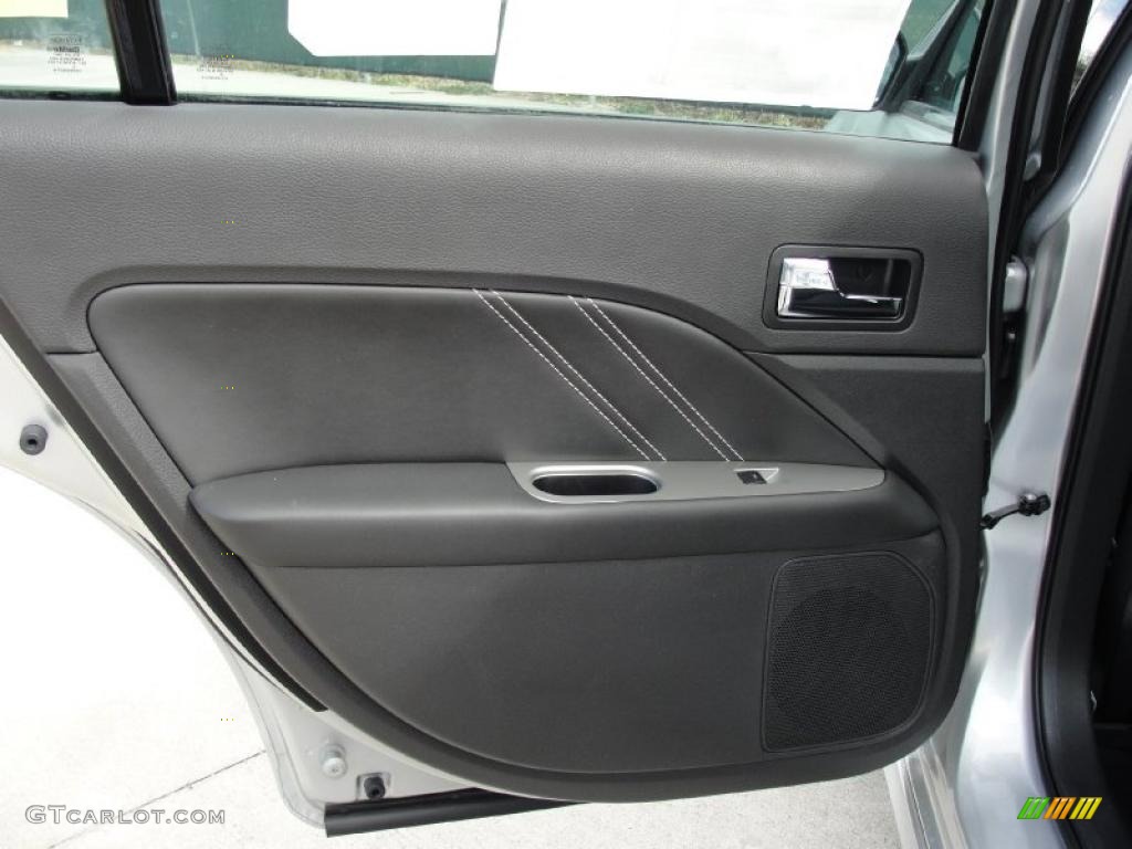 2011 Ford Fusion Sport Sport Black/Charcoal Black Door Panel Photo #45373060