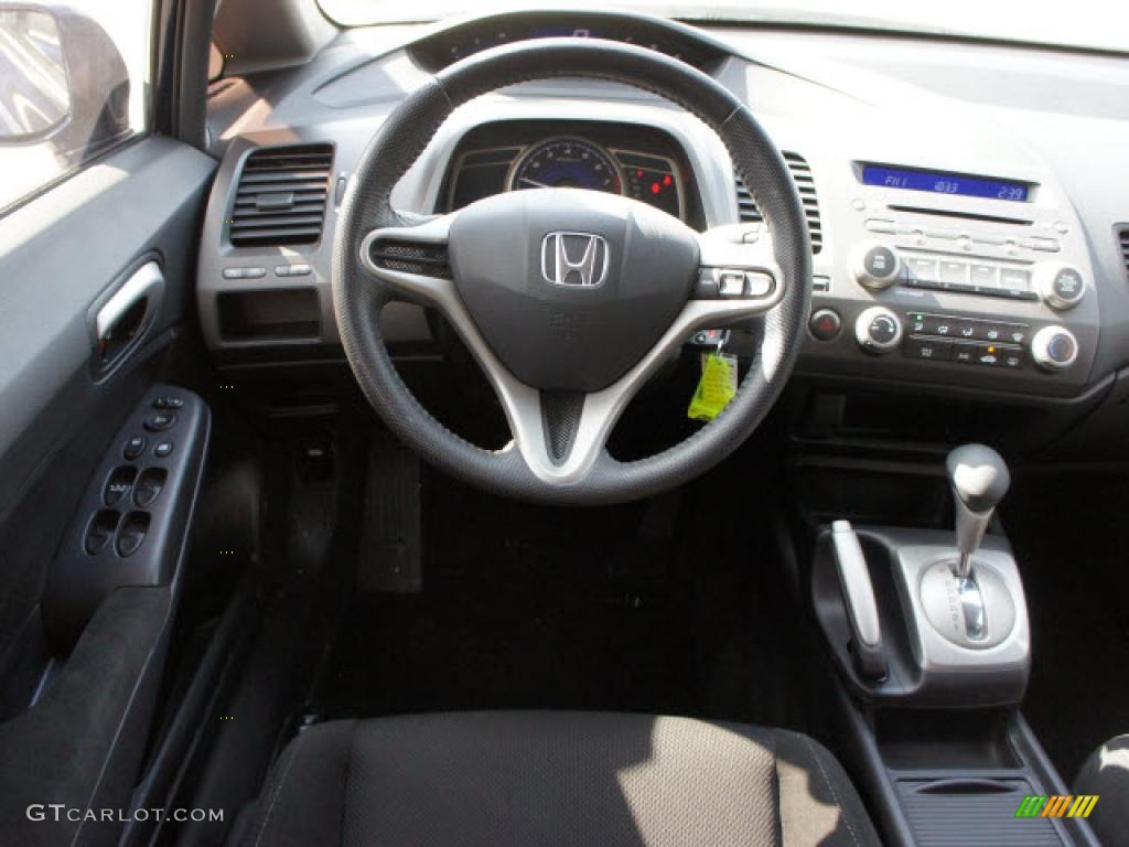 2010 Honda Civic LX-S Sedan Black Dashboard Photo #45373084