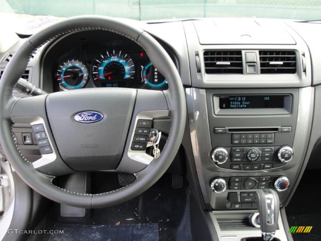 2011 Ford Fusion Sport Sport Black/Charcoal Black Dashboard Photo #45373108