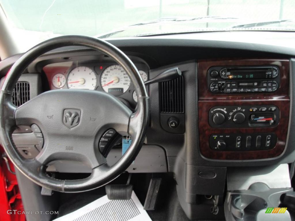 2002 Dodge Ram 1500 Sport Quad Cab 4x4 Dark Slate Gray Dashboard Photo #45373853