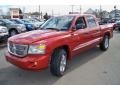 Sunburst Orange Pearl 2008 Dodge Dakota Laramie Crew Cab 4x4