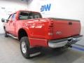 1999 Vermillion Red Ford F350 Super Duty Lariat Crew Cab 4x4 Dually  photo #3