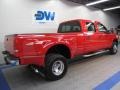 1999 Vermillion Red Ford F350 Super Duty Lariat Crew Cab 4x4 Dually  photo #4