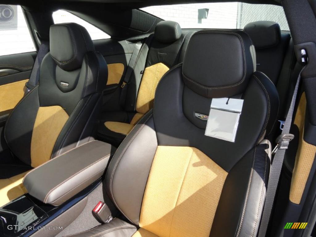Ebony/Saffron Interior 2011 Cadillac CTS -V Coupe Photo #45377857