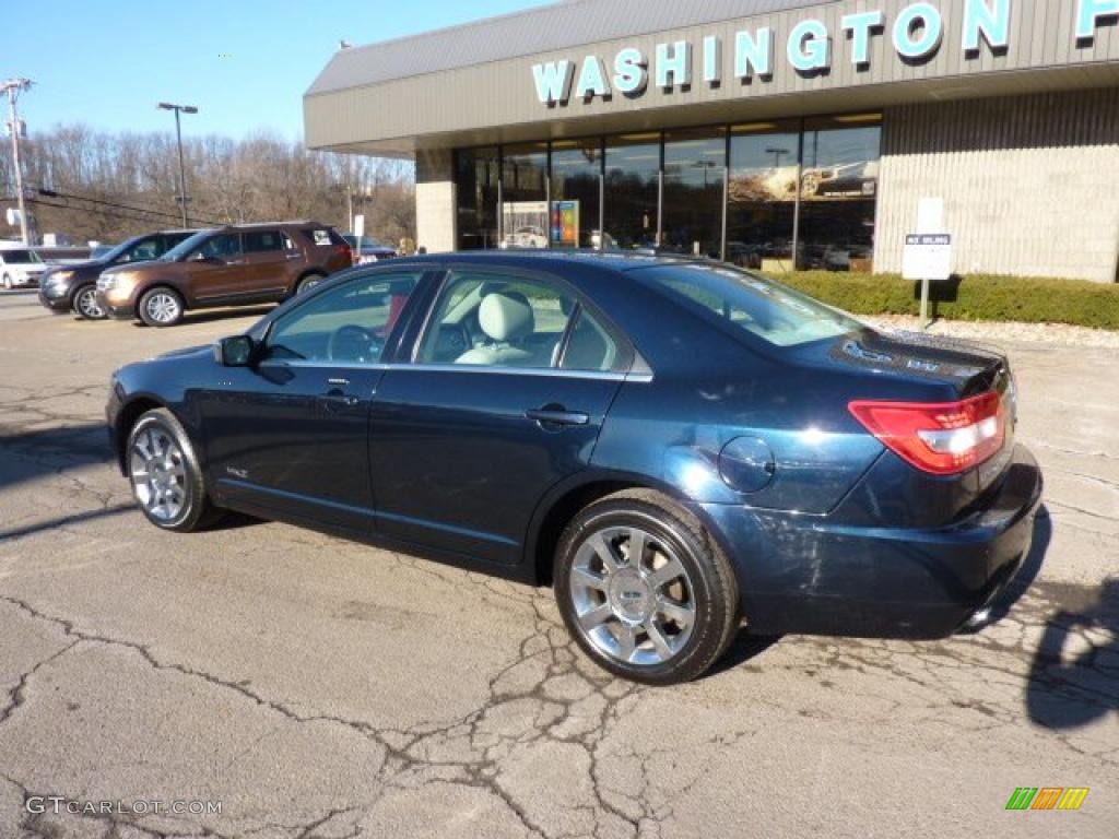 2008 MKZ AWD Sedan - Dark Blue Ink Metallic / Light Stone photo #2