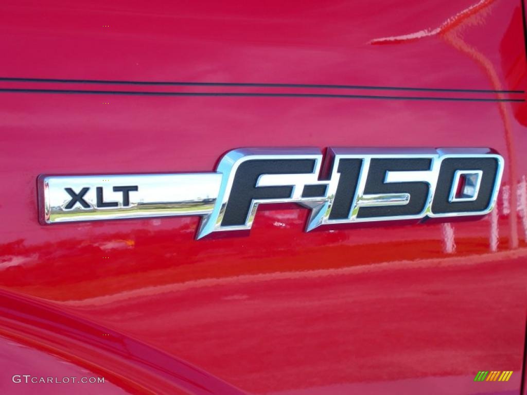 2010 F150 XLT SuperCrew - Vermillion Red / Tan photo #9